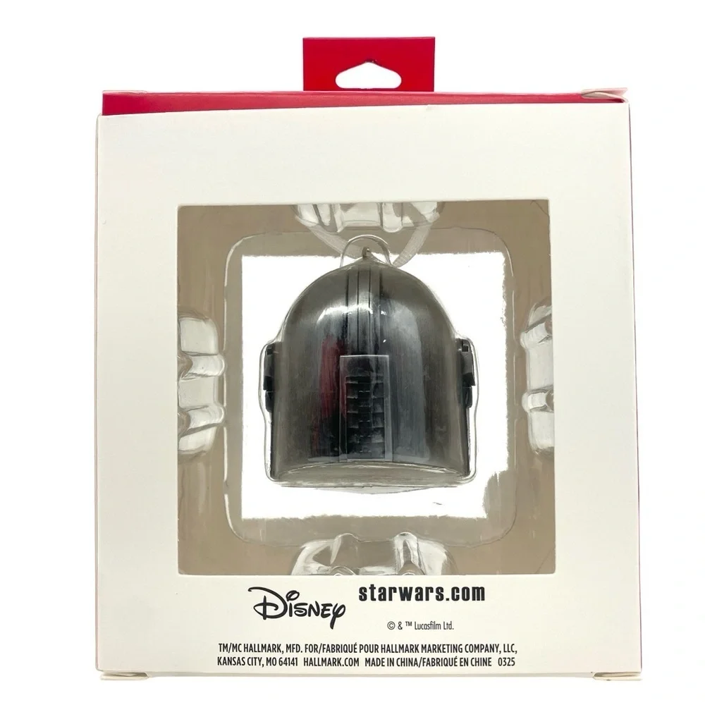 Star Wars Hallmark Mandalorian Helmet Metal Ornament New